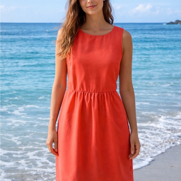 J. Crew Coral Dress - Picture 3 of 12